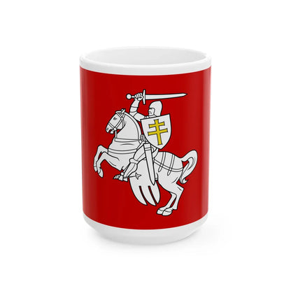 Banner of arms of Belarus 1991-1995 2-1 (Belarus) White Coffee Mug 15oz - Go Mug Yourself