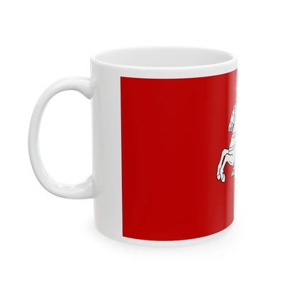 Banner of arms of Belarus 1991-1995 2-1 (Belarus) White Coffee Mug - Go Mug Yourself