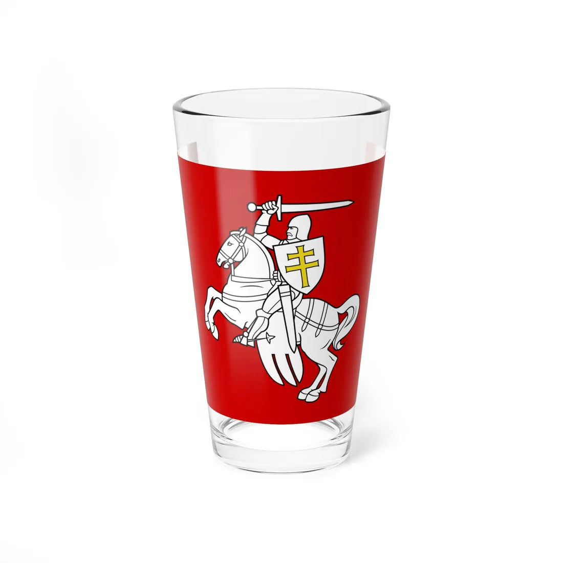 Banner of arms of Belarus 1991-1995 3-2 (Belarus) (Coat of Arms) Pint Glass 16oz 16oz - Go Mug Yourself