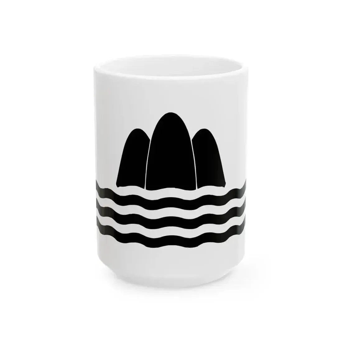 Banner of arms of Gozo (Malta) White Coffee Mug 15oz - Go Mug Yourself