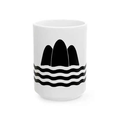 Banner of arms of Gozo (Malta) White Coffee Mug 15oz - Go Mug Yourself
