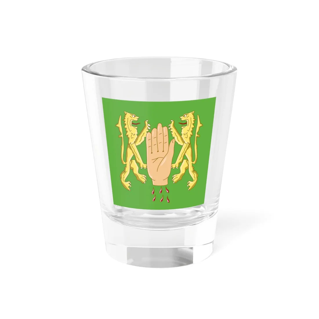 Banner of arms of OReilly (Ireland) Shot Glass 1.5oz 1.5oz - Go Mug Yourself