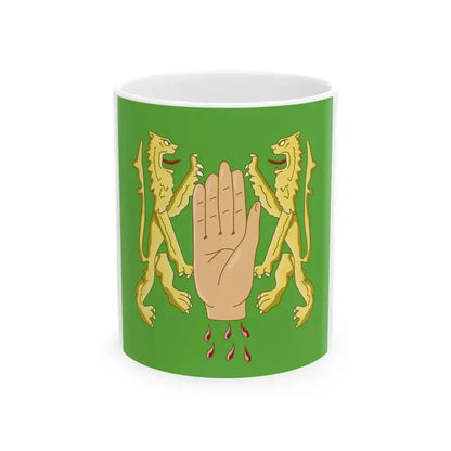 Banner of arms of OReilly (Ireland) White Coffee Mug 11oz - Go Mug Yourself