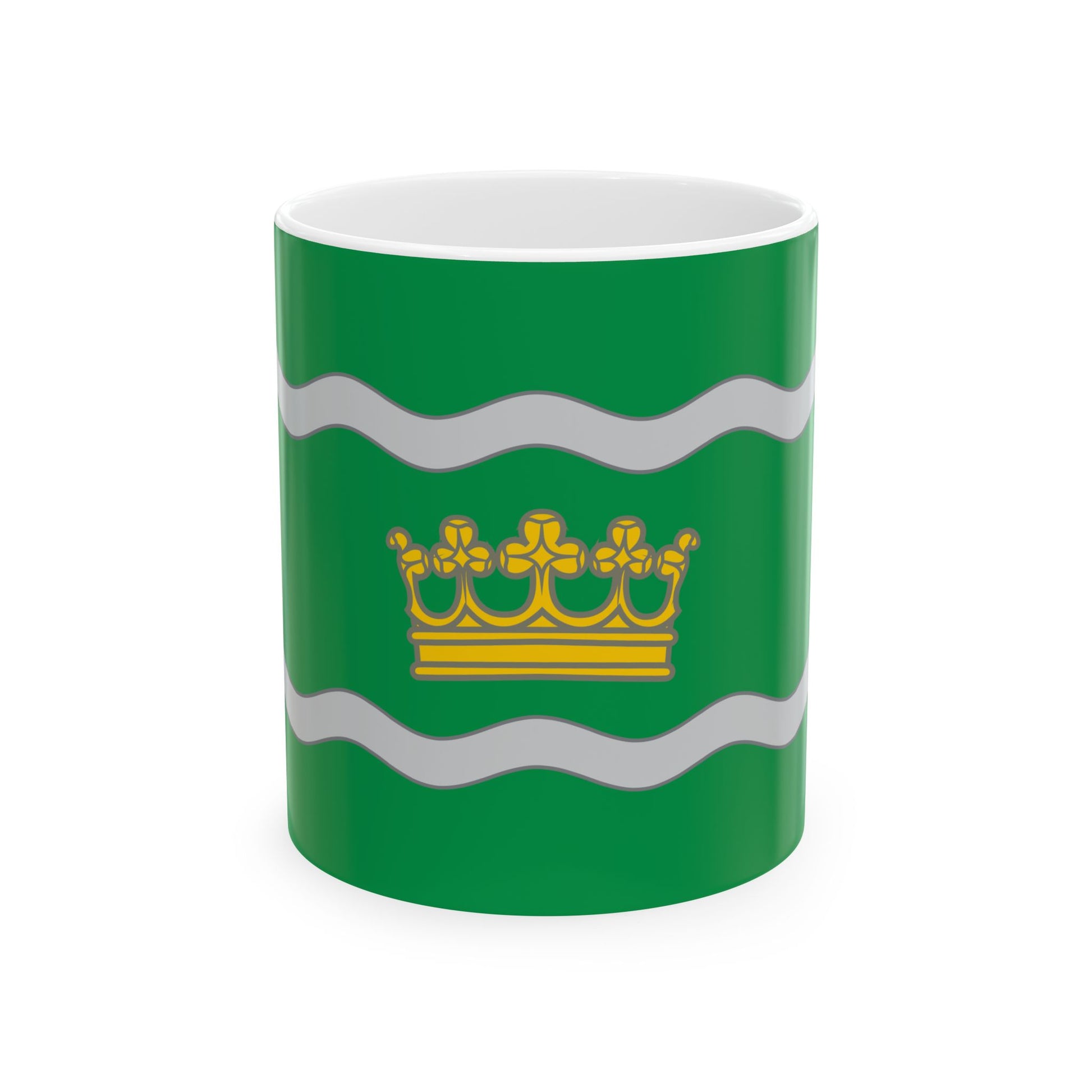 Banner of arms of the 16th District of Budapest 3-2 aspect ratio (Hungary) White Coffee Mug-11oz-Go Mug Yourself