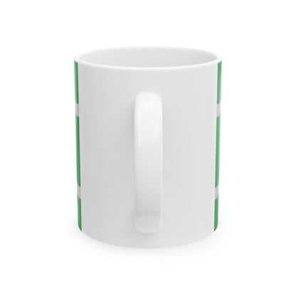 Banner of arms of the 16th District of Budapest 3-2 aspect ratio (Hungary) White Coffee Mug-Go Mug Yourself