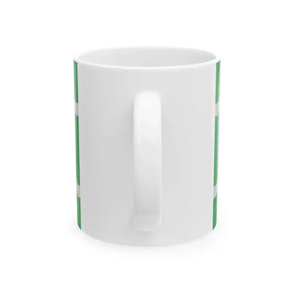 Banner of arms of the 16th District of Budapest 3-2 aspect ratio (Hungary) White Coffee Mug - Go Mug Yourself