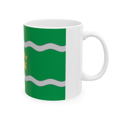 Banner of arms of the 16th District of Budapest 3-2 aspect ratio (Hungary) White Coffee Mug-Go Mug Yourself