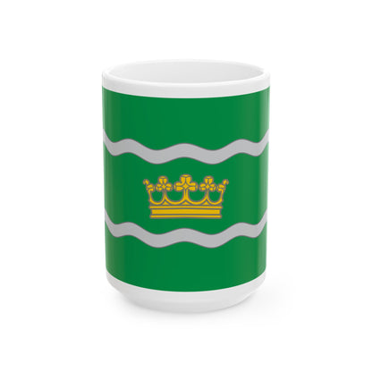Banner of arms of the 16th District of Budapest (Hungary) White Coffee Mug-15oz-Go Mug Yourself