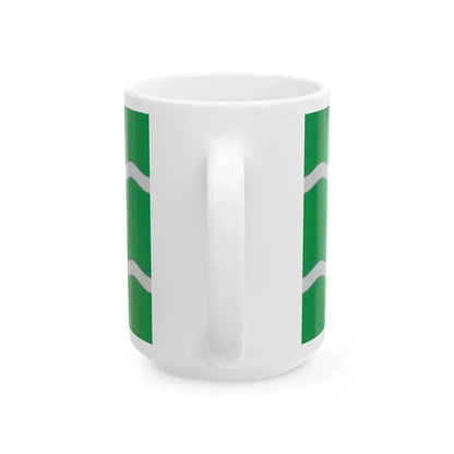 Banner of arms of the 16th District of Budapest (Hungary) White Coffee Mug - Go Mug Yourself