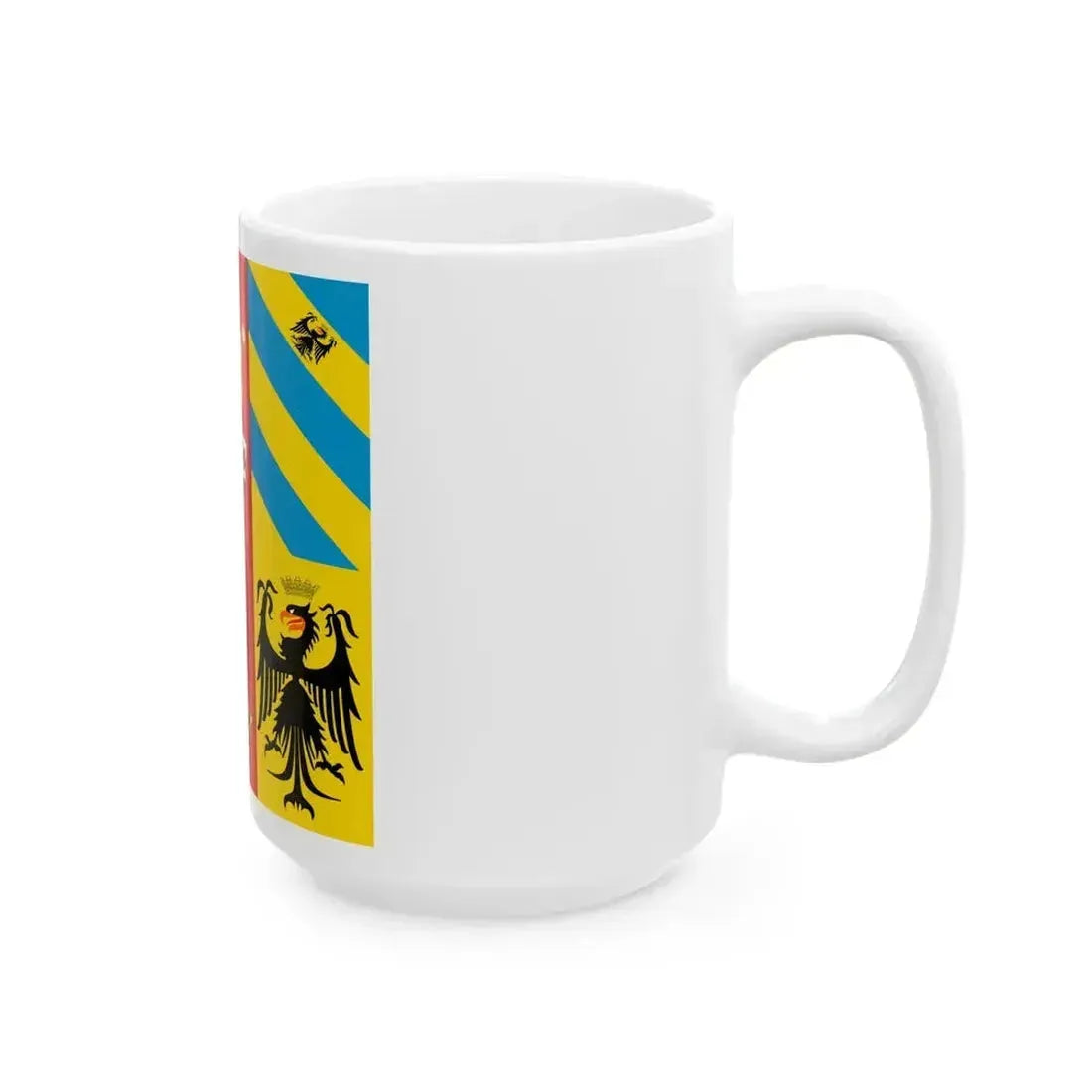 Banner of Arms of the Duchy of Urbino (Italy) White Coffee Mug - Go Mug Yourself