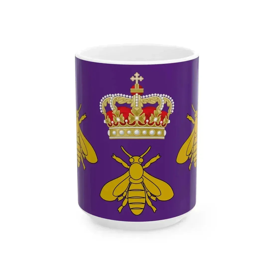 Banner of Arms of the Empire of the Sahara (Algeria) White Coffee Mug 15oz - Go Mug Yourself