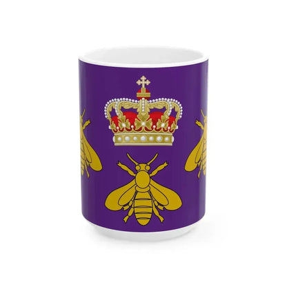 Banner of Arms of the Empire of the Sahara (Algeria) White Coffee Mug 15oz - Go Mug Yourself