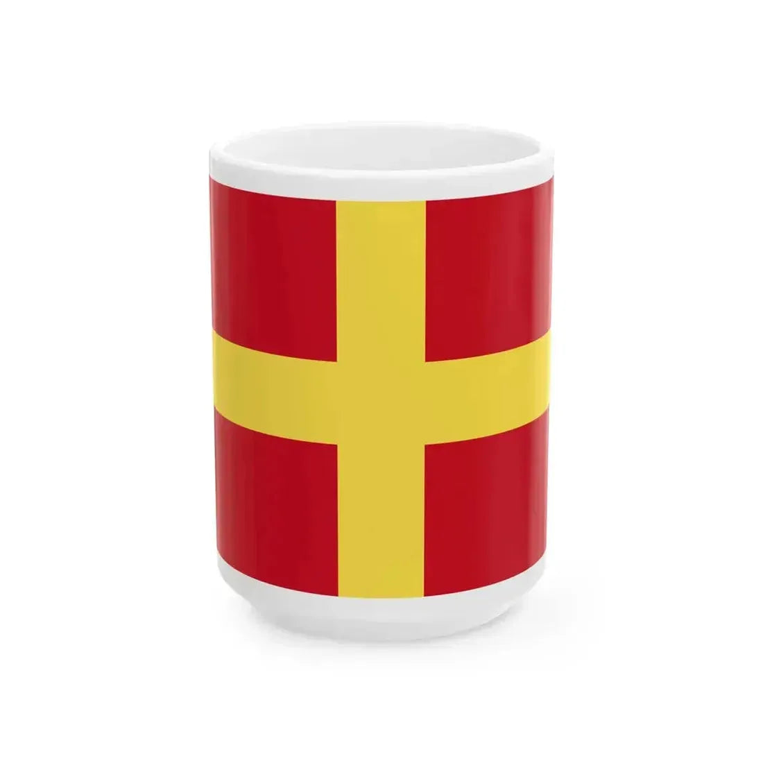 Banner of Arms of the House of Toulouse-Tripoli (Lebanon) White Coffee Mug 15oz - Go Mug Yourself