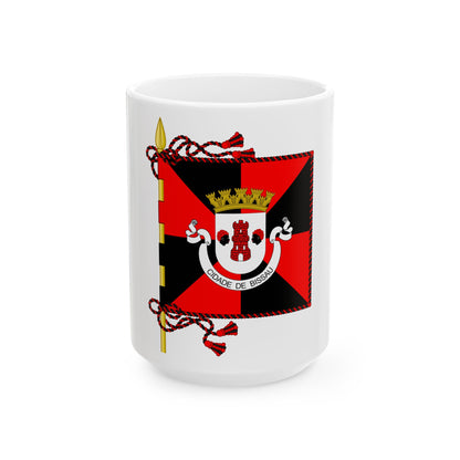 Banner of Bissau 1947-1974 (Guinea) White Coffee Mug-15oz-Go Mug Yourself
