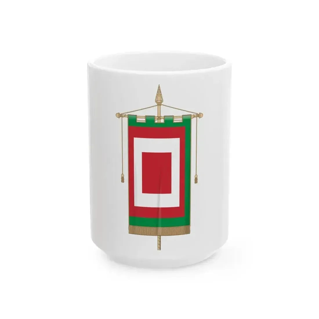 Banner of Brescia Revolutionary (Italy) White Coffee Mug 15oz - Go Mug Yourself
