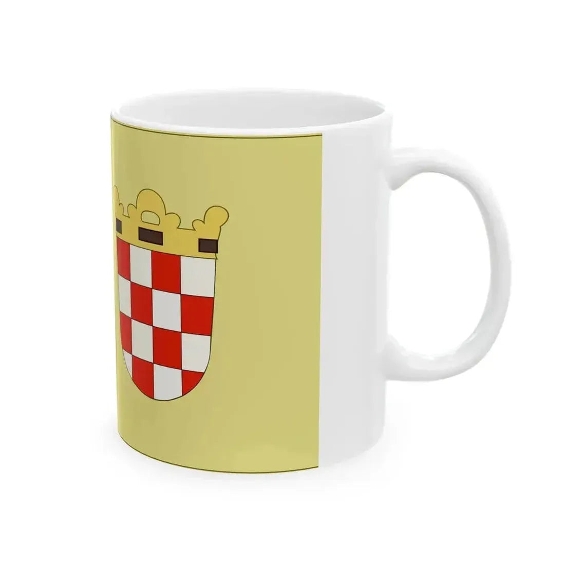 Banner of Croatia at Ferdinand IIs coronation 1618 (Croatia) White Coffee Mug - Go Mug Yourself