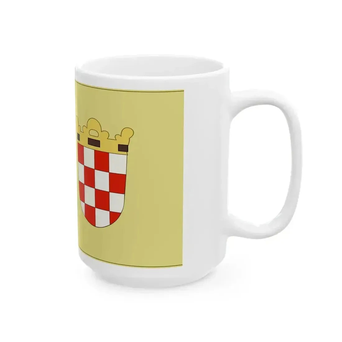 Banner of Croatia at Ferdinand IIs coronation 1618 (Croatia) White Coffee Mug - Go Mug Yourself