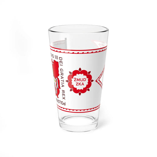 Banner of Duchy of Samogitia 1609-1618-1 (Belarus) (Coat of Arms) Pint Glass 16oz 16oz - Go Mug Yourself