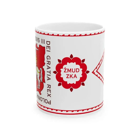 Banner of Duchy of Samogitia 1609-1618-1 (Lithuania) White Coffee Mug 11oz - Go Mug Yourself