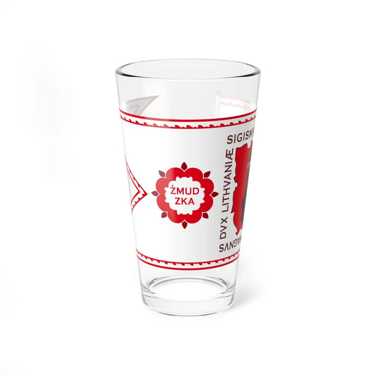 Banner of Duchy of Samogitia 1609-1618-2 (Belarus) (Coat of Arms) Pint Glass 16oz 16oz - Go Mug Yourself