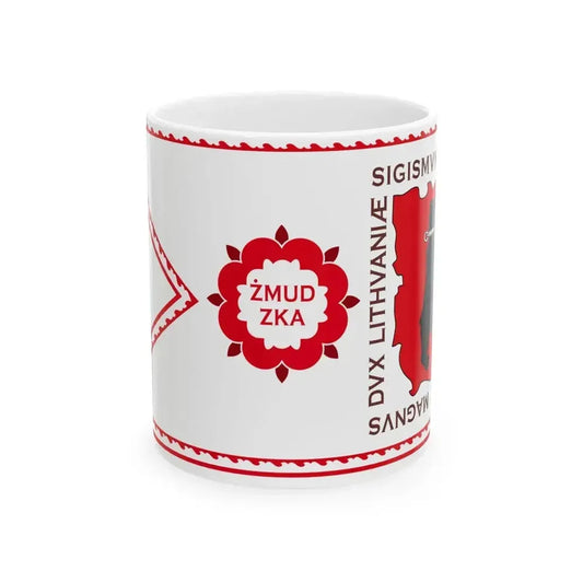 Banner of Duchy of Samogitia 1609-1618-2 (Lithuania) White Coffee Mug 11oz - Go Mug Yourself