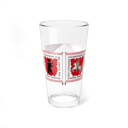 Banner of Duchy of Samogitia 1609-1618 (Belarus) (Coat of Arms) Pint Glass 16oz 16oz - Go Mug Yourself