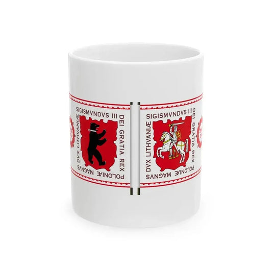 Banner of Duchy of Samogitia 1609-1618 (Lithuania) White Coffee Mug 11oz - Go Mug Yourself