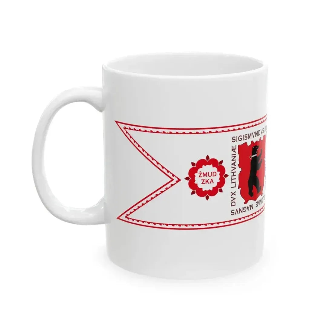 Banner of Duchy of Samogitia 1609-1618 (Lithuania) White Coffee Mug - Go Mug Yourself