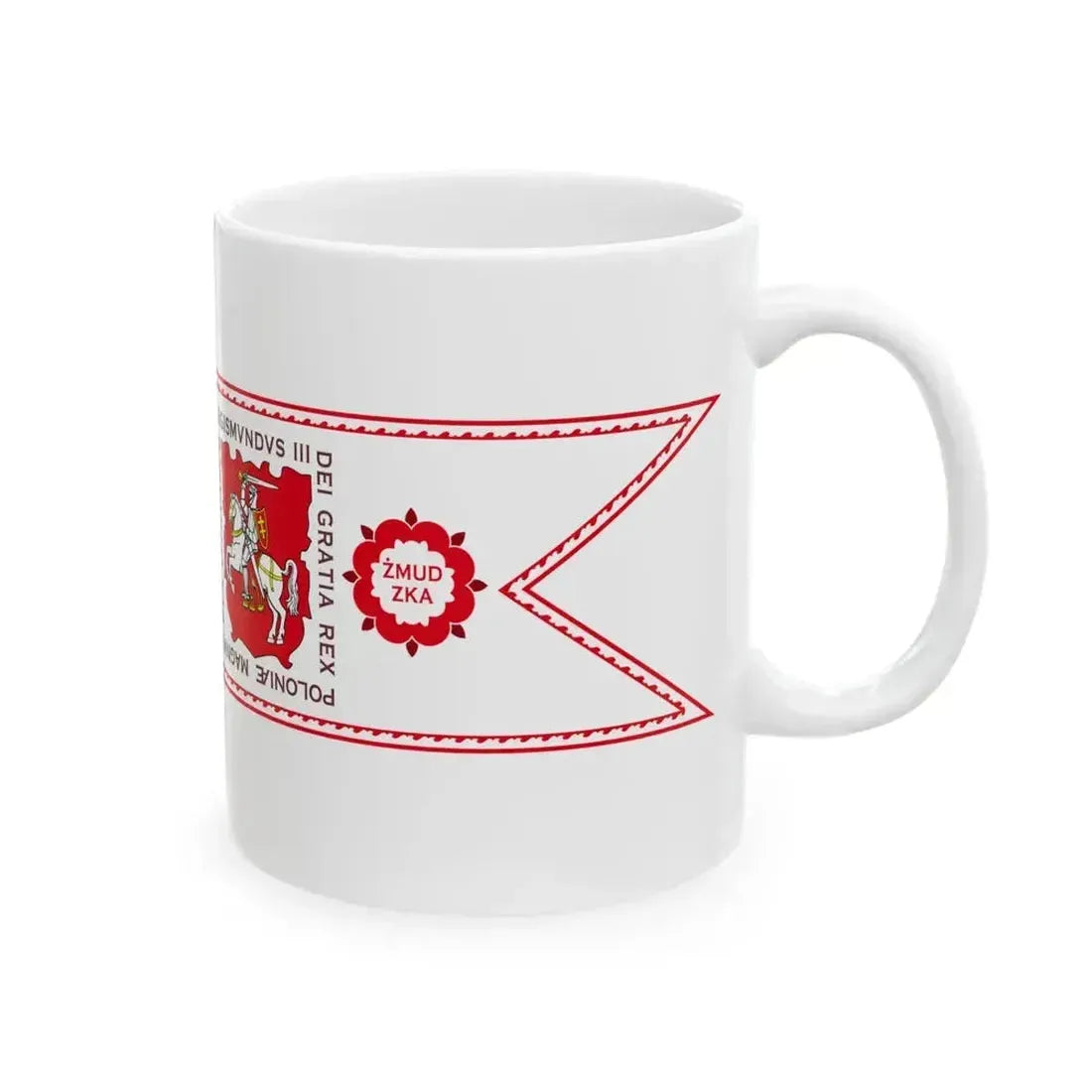 Banner of Duchy of Samogitia 1609-1618 (Lithuania) White Coffee Mug - Go Mug Yourself