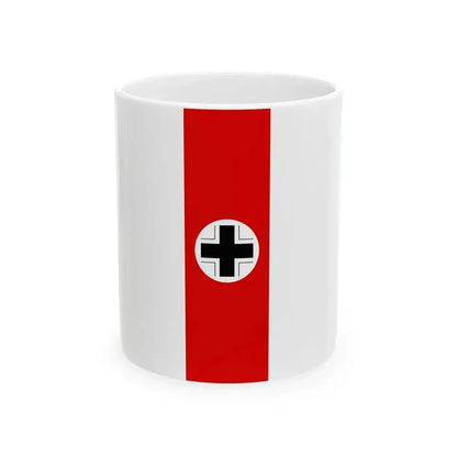 Banner of Germany 1935-1945 Balkenkreuz (Germany) White Coffee Mug 11oz - Go Mug Yourself
