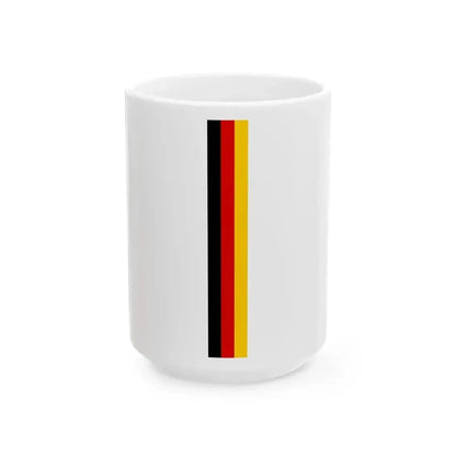 Banner of Germany (Germany) White Coffee Mug 15oz - Go Mug Yourself