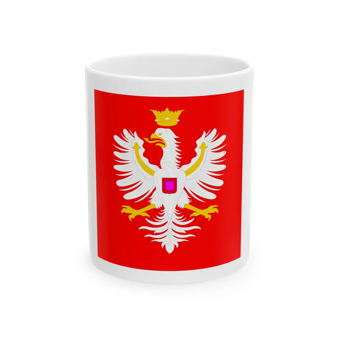 Banner of Jan III Sobieski (Poland) White Coffee Mug 11oz - Go Mug Yourself
