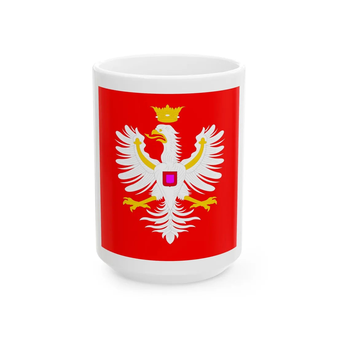 Banner of Jan III Sobieski (Poland) White Coffee Mug 15oz - Go Mug Yourself