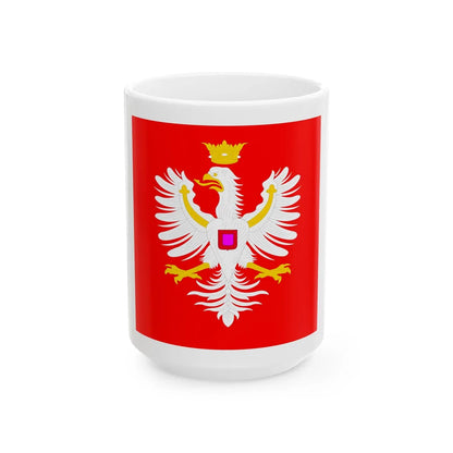 Banner of Jan III Sobieski (Poland) White Coffee Mug 15oz - Go Mug Yourself