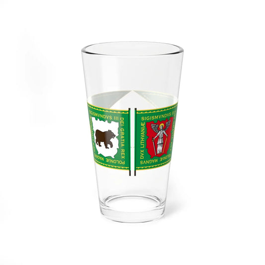 Banner of Kiev Voivodeship 1609-1618 (Belarus) (Coat of Arms) Pint Glass 16oz 16oz - Go Mug Yourself