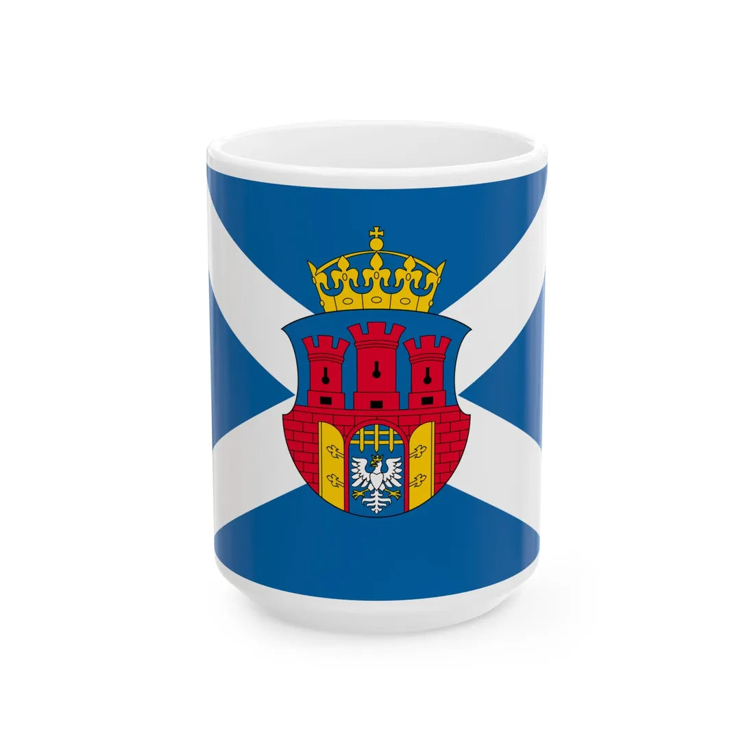 Banner of Krakow (Poland) White Coffee Mug 15oz - Go Mug Yourself