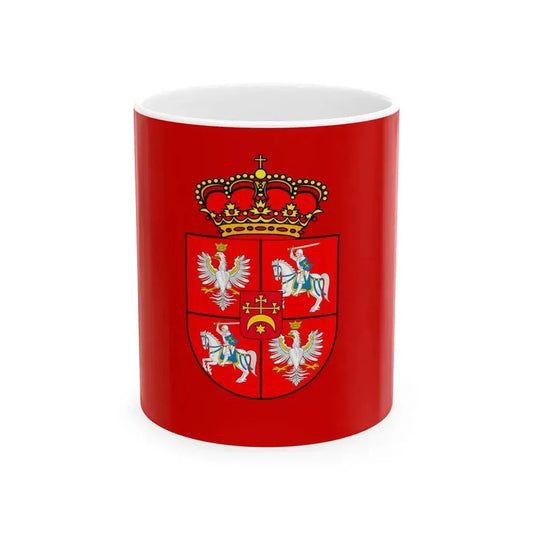 Banner of Michal Korybut Wisniowieckii (Lithuania) White Coffee Mug 11oz - Go Mug Yourself