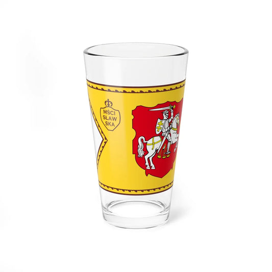 Banner of Mstsislaw Voivodeship 1609-1618-2 (Belarus) (Coat of Arms) Pint Glass 16oz 16oz - Go Mug Yourself