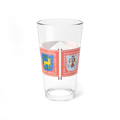 Banner of Polotsk Voivodeship 1609-1618 (Belarus) (Coat of Arms) Pint Glass 16oz 16oz - Go Mug Yourself
