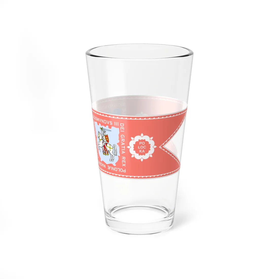 Banner of Polotsk Voivodeship 1609-1618 (Belarus) (Coat of Arms) Pint Glass 16oz - Go Mug Yourself