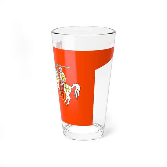 Banner of Rečyca paviet (Belarus) (Coat of Arms) Pint Glass 16oz 16oz - Go Mug Yourself