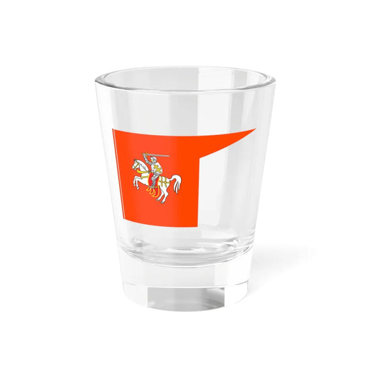 Banner of Rečyca paviet (Belarus) (Coat of Arms) Shot Glass 1.5oz 1.5oz - Go Mug Yourself