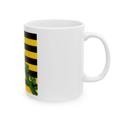 Banner of Saxony 11 (Germany) White Coffee Mug - Go Mug Yourself
