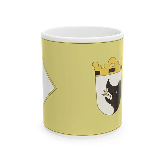 Banner of Serbia at Ferdinand IIs coronation 1618 (Serbia) White Coffee Mug 11oz - Go Mug Yourself