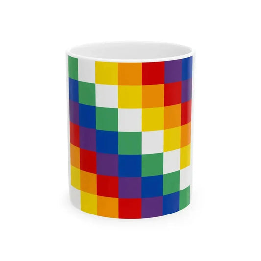 Banner of the Anti Suyu 1979 (Peru) White Coffee Mug 11oz - Go Mug Yourself
