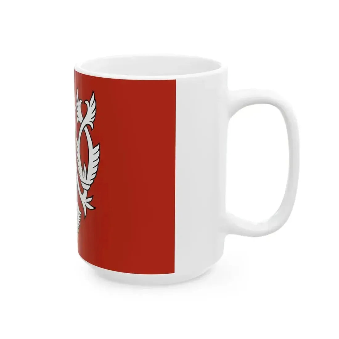Banner of the Bohemian Coat of Arms (Czech Republic) White Coffee Mug - Go Mug Yourself
