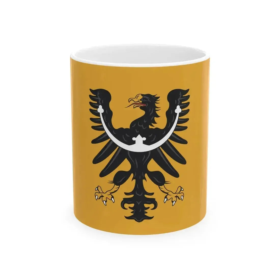 Banner of the Duchy of Silesia (Czech Republic) White Coffee Mug 11oz - Go Mug Yourself