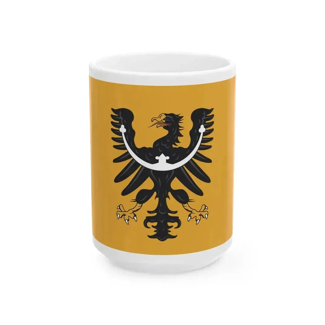 Banner of the Duchy of Silesia (Czech Republic) White Coffee Mug 15oz - Go Mug Yourself