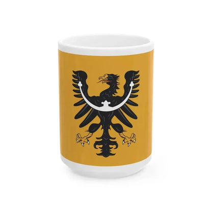 Banner of the Duchy of Silesia (Czech Republic) White Coffee Mug 15oz - Go Mug Yourself