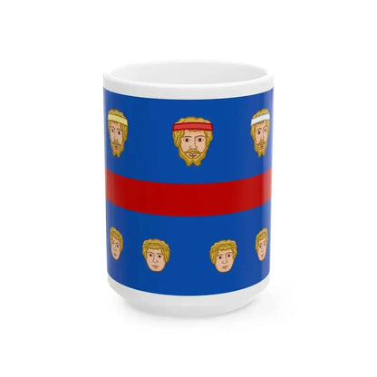 Banner of the Federation of the Sette Comuni (Italy) White Coffee Mug 15oz - Go Mug Yourself